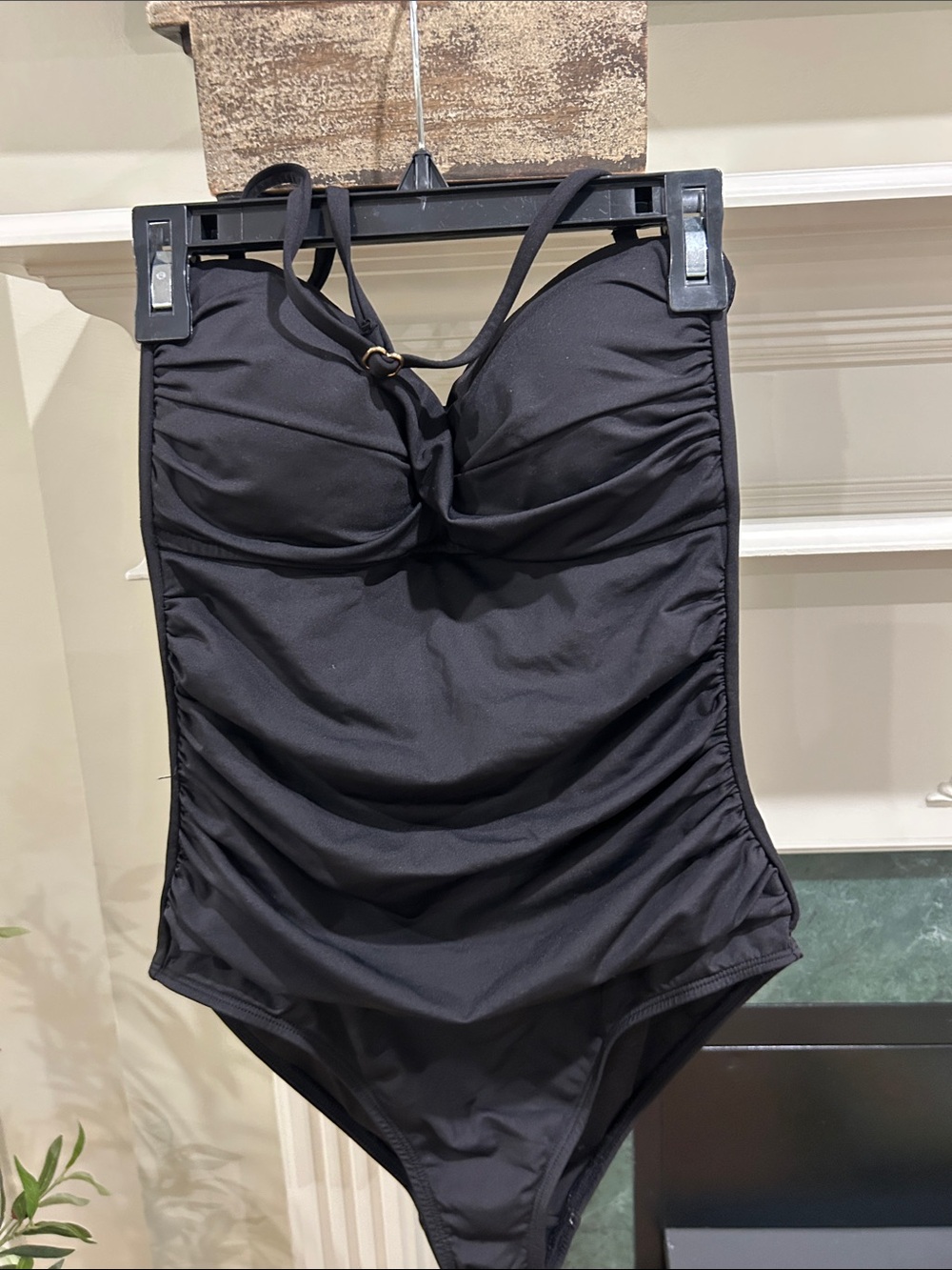 Anne Cole Swimwear - Classic Black Ruched One-Piece Swimsuit - 👶🏽